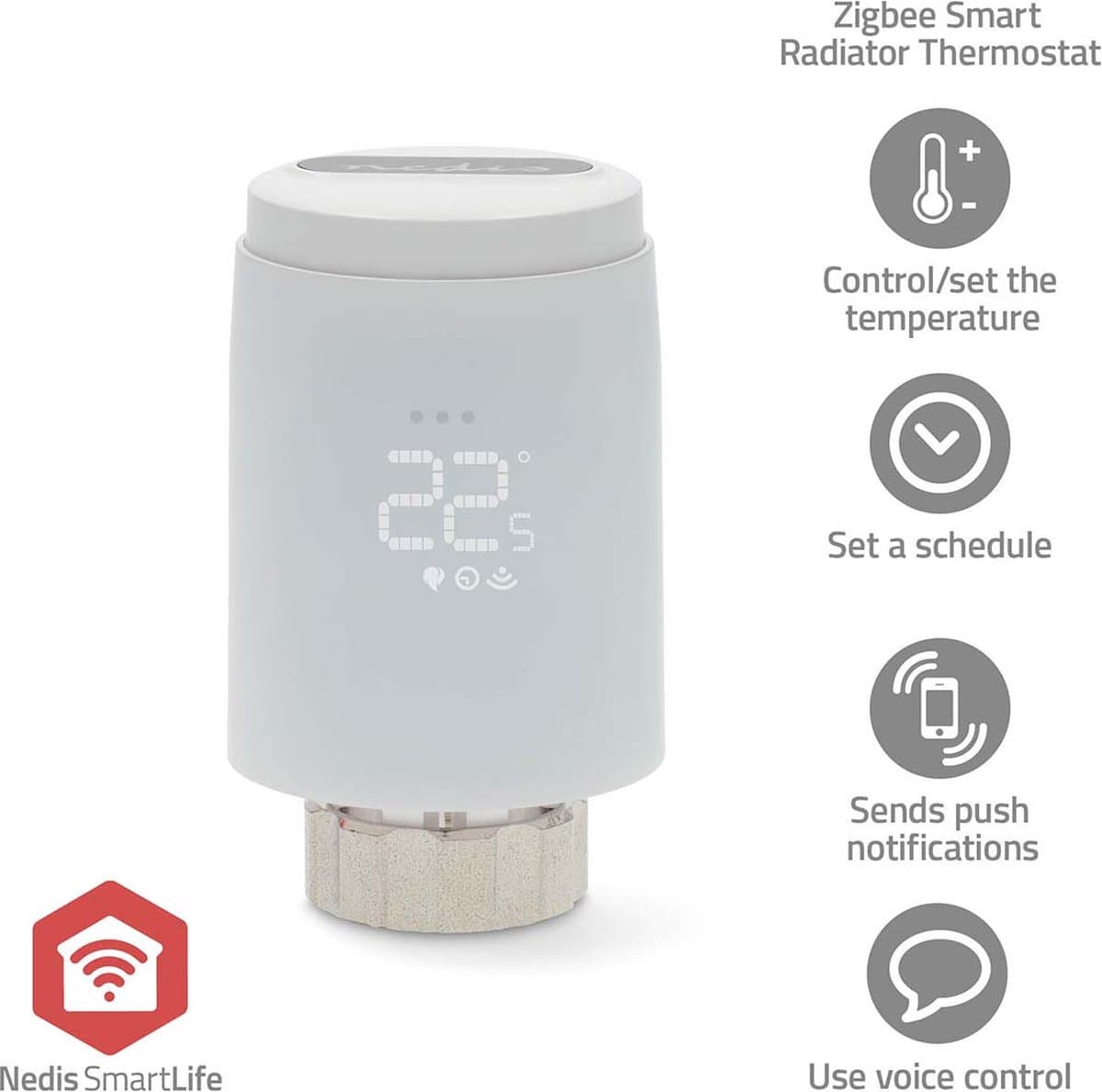 Nedis SmartLife Slimme Stekker – Energiemeter – Voor binnen & buiten – Zigbee – 1 Stuk — afbeelding 1
