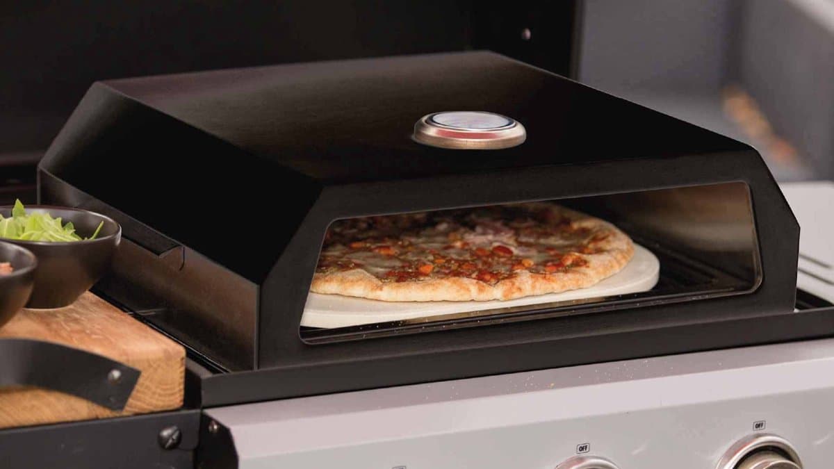 SUMM – Pizzaoven - Ovenbox - Steenoven - Voor op de barbecue - Inclusief pizzaschep — afbeelding 1