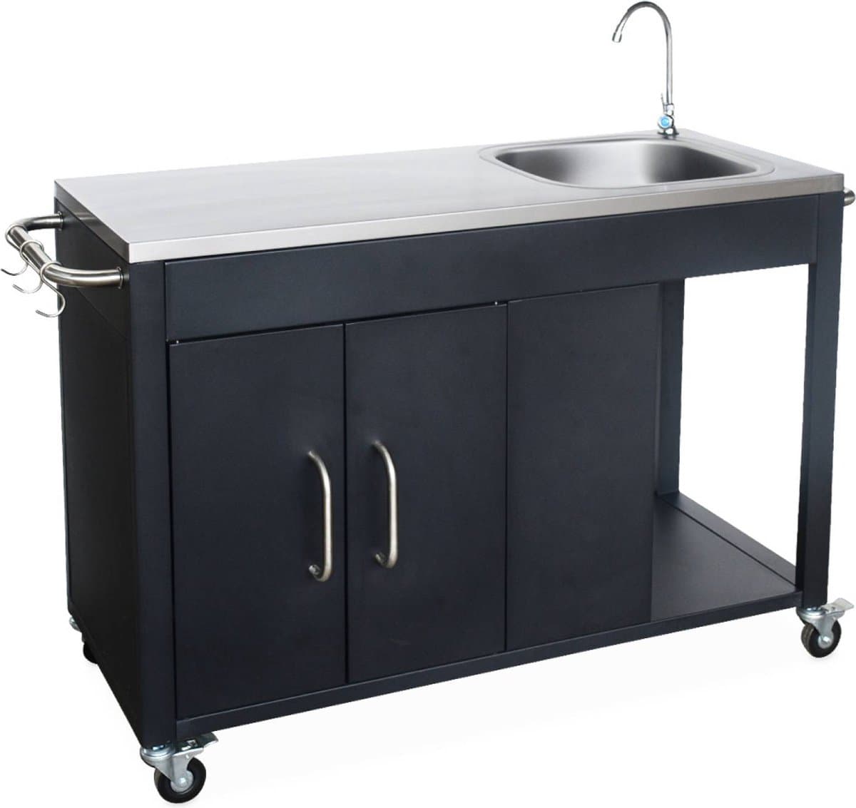 sweeek - Stalen buitenkeuken b139xd70,6xh113 cm — afbeelding 1