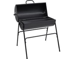 vidaXL Barbecuevat met 2 kookroosters 80x95x90 cm staal zwart