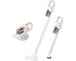 Draadloze Stick Stofzuiger – 2-in-1 Handstofzuiger – Lichtgewicht – Oplaadbaar – Voor Matras, Houtvloer & Huis – Wit