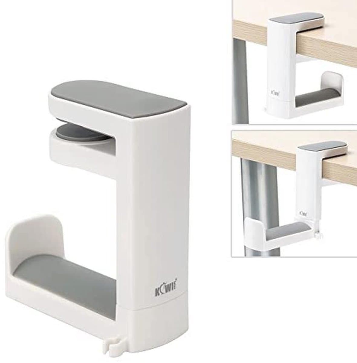 Hoofdtelefoonstandaard met Draaibare Hangende Haak en Verstelbare Veerklem - Desk Organizer voor Gaming Headsets — afbeelding 1