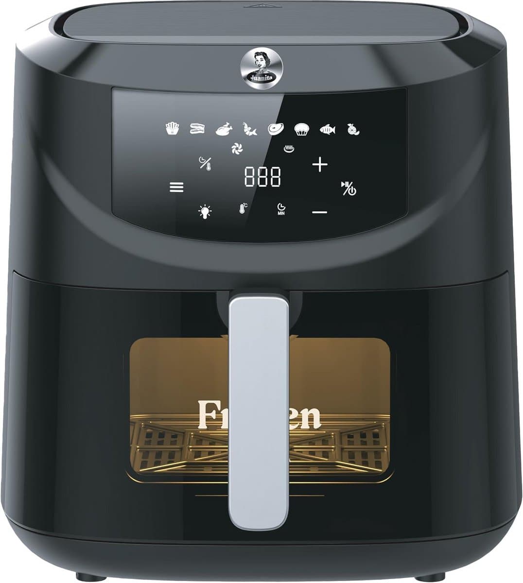 Luchtfriteuse 7.6L met 8 programma's en LED-touchpaneel - 2000W — afbeelding 1