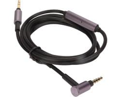 Audio-upgradekabel 3,5 mm naar 3,5 mm met microfoon voor hoofdtelefoons - compatibel met WH-1000XM4, XM3, XM2, MDR-1A, Hesh 3, Hesh 2.