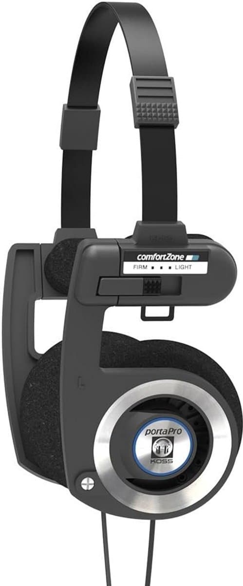 Opvouwbare On-Ear Koptelefoon Lichtgewicht Comfortabel Zwart — afbeelding 1