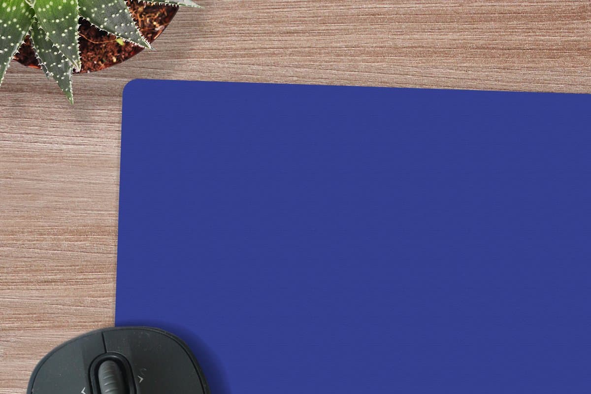 Muismat - Muismat xxl - Mousepad - Muismat blauw - Blauw - Effen - Muismat xl - Gaming muismat - 90x60 cm - Bureau onderlegger - Bureaumat - Muismat xxl blauw - Muismatten — afbeelding 1
