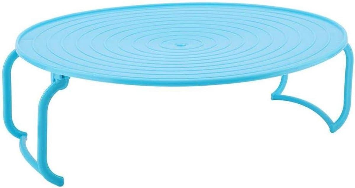 Magnetron Oven Rek - Stoomhouder Organizer - Twee Gerechten Verwarmen - Inklapbaar Ontwerp - 23.5 x 23.5 x 8 cm — afbeelding 1