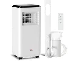 Mobiele Airco 7000 BTU 750W - 5 Modi - 2 Snelheden - LED Display - Afstandsbediening - Voor Slaapkamer En Woonkamer - 33x28x70,4 cm - 1 Stuk - Wit