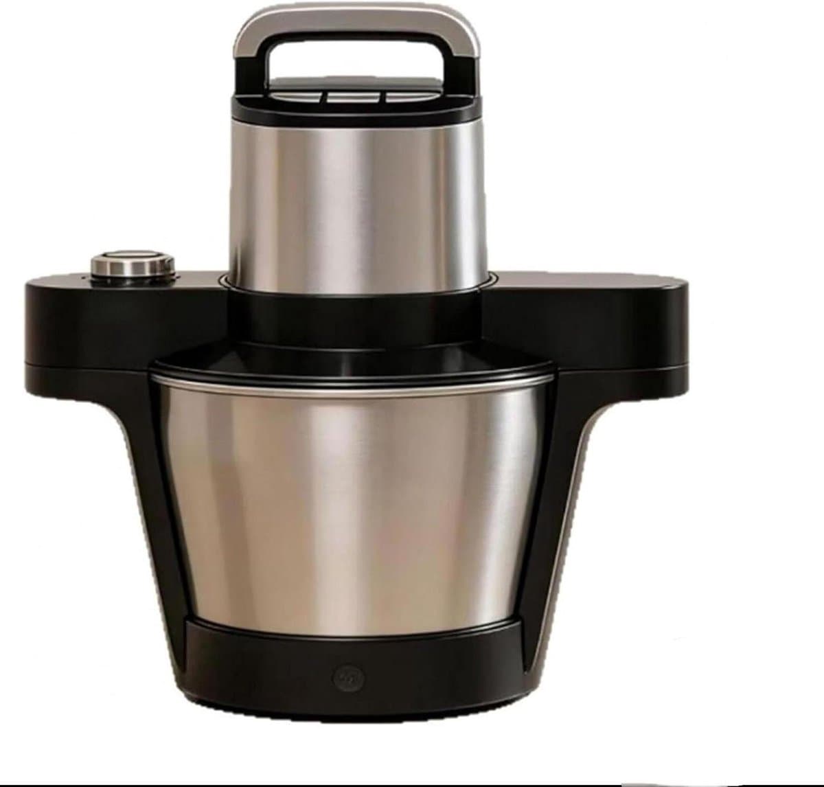 Elektrische klopmachine - Keukenapparaat - Maaltijden Bereiden - Automatische kook- en hakfunctie - 6 liter - Zilver — afbeelding 1