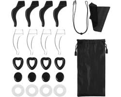 10 paar niet-slip bril oorhouders, universele silicone oorhaken, brillenhouders met schoonmaakdoek voor zonnebrillen en leesbrillen
