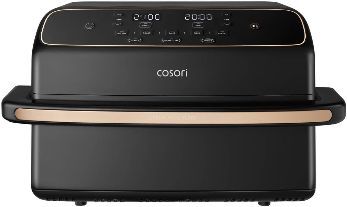 Cosori Twinfry Dual Blaze Compact - Heteluchtfriteuse Zwart 86 L 2700 W Aantal Frituurmanden: 1 — afbeelding 1