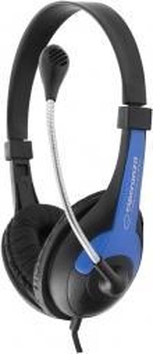 Esperanza EH158B Koptelefoon - Zwart/ Blauw — afbeelding 1