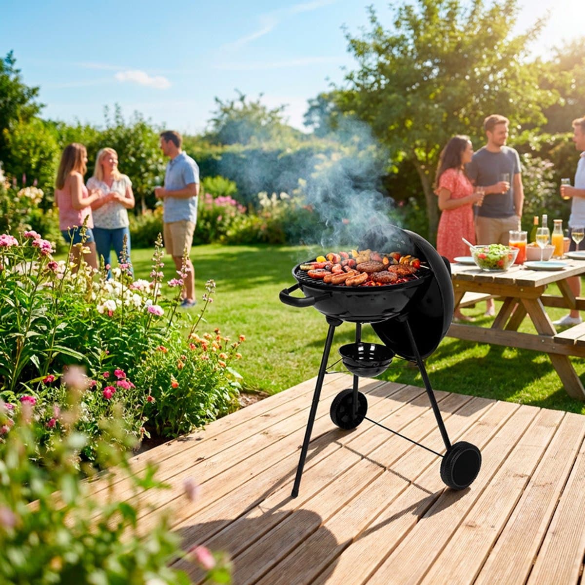 Houtskoolbarbecue Kansas in bolvorm — afbeelding 1