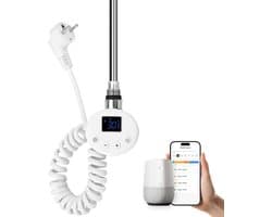 Elektrisch Verwarmingspatroon met Thermostaat voor Handdoekradiator 600W WiFi Bestuurbaar