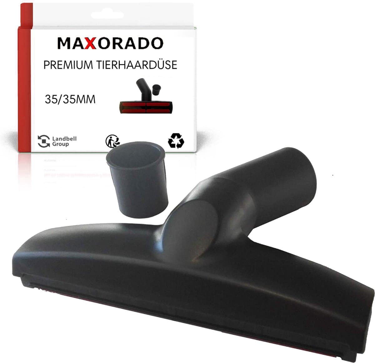 Maxorado dierenhaar 32mm naar 35mm universeel stofzuigermondstuk - borstel tegen katten-en hondenhaaren - geschikt voor Vac accu stofzuiger — afbeelding 1