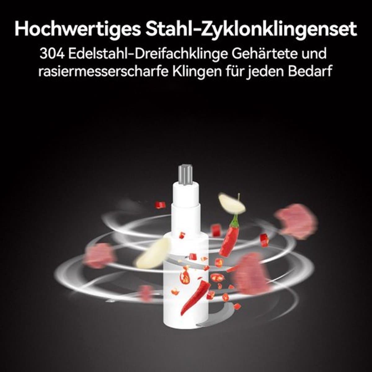 Deze groentesnijder, snoerloze elektrische keukenmachine en miniblender wordt geleverd met een glazen kom van 600 ml en kan worden gebruikt voor het verwerken van vlees, groenten, uien, knoflook, fruit en noten. — afbeelding 1