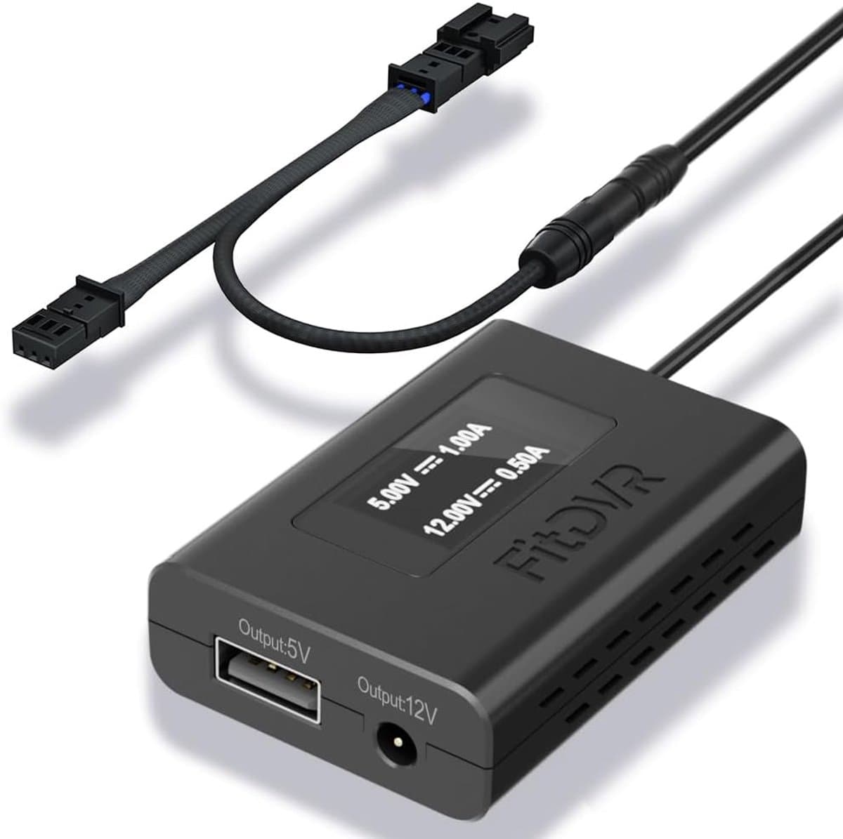 SnelShoppen - Dash Camera Power Adapter 3-Pin voor Seat, Skoda, Cupra - LED Display USB Oplader met 5V 12V Output - Eenvoudig te Installeren voor Rege — afbeelding 1