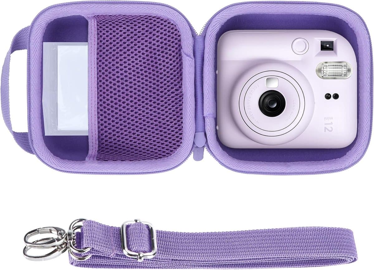 Harde beschermhoes, geschikt geschikt voor Fujifilm Instax Mini 13, paars | 12/11 Instant cameratas, draagbare reistas, accessoire-organizer — afbeelding 1