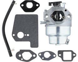 Carburateur Set - Reserveonderdeel Grasmaaier - Motoronderhoud Gazon - Inclusief Afdichtingen Slang - 10 x 10 x 6 cm - Zilver