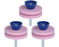 SnelShoppen - 3Pcs Slijpwiel Scherpsteen Efficiënte Mes Slijper Voor Grasmaaier, Tuintractoren, Boorbladen, Sterk en Duurzaam (Dubbele Laag)