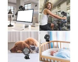 Draagbare Mini USB Ventilator met 2800 mAh, 360 Graden Rotatie en 3 Snelheden voor Slaapkamer en Kantoor