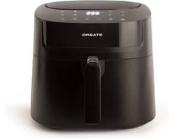Grote Heteluchtfriteuse 6.2L Zwart - 1800W - 8 Programma's - Temperatuur 40-200°C