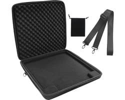 Audio Workstation Controller Case voor Music Production – Hard Shell met Crossbody Strap, EVA Shell en Fleece Voering, Zwart