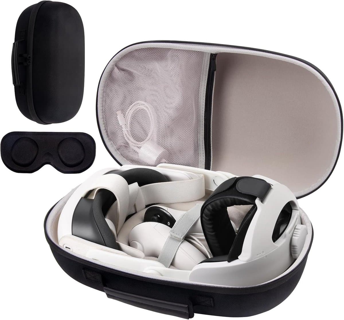 Draagtas voor Meta Quest 3 VR Headset en Gaming Controller - Waterdichte en Schokbestendige Hard Case met Opbergruimte — afbeelding 1