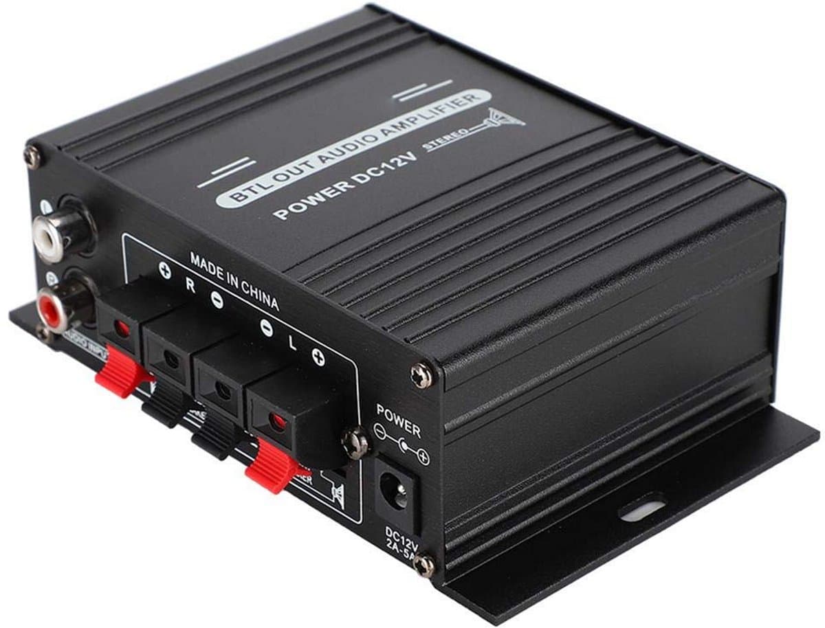 Mini Hifi Stereo Eindversterker Klasse D - 2 x 20W voor Thuis Audio Systeem — afbeelding 1
