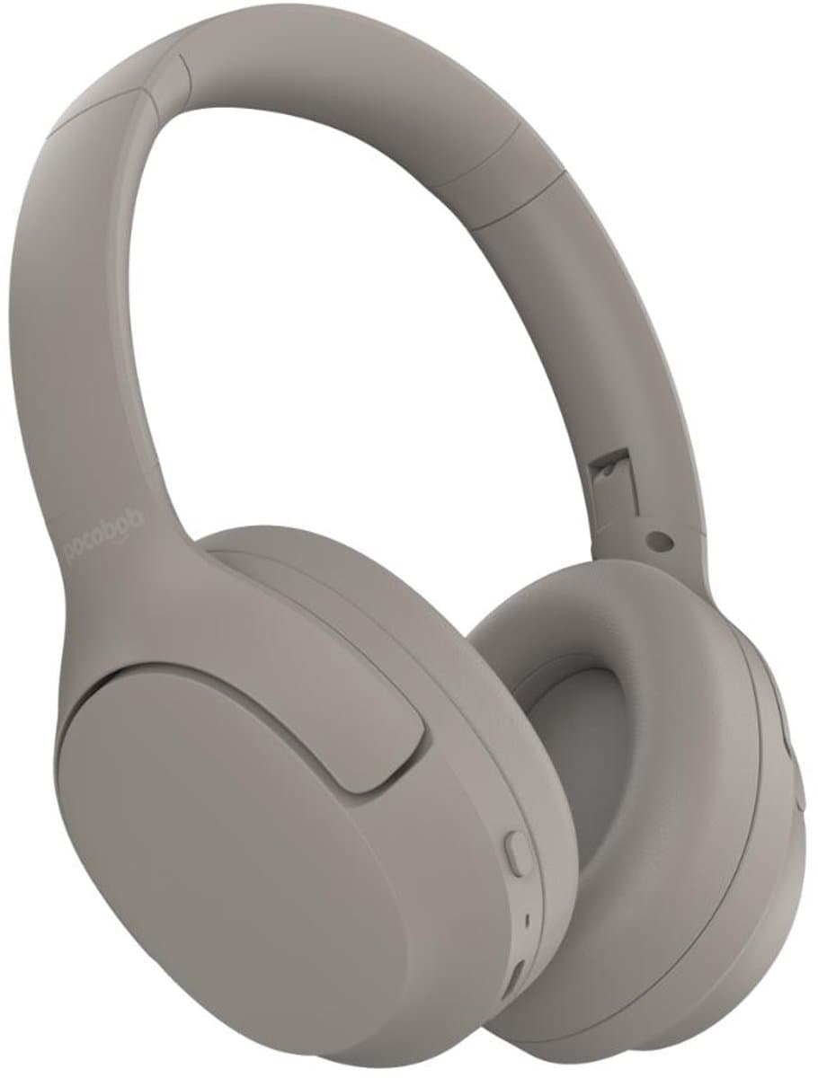 pocobob® X - Draadloze koptelefoon - Sand grey - Met pocobob APP - Multipoint - Met mic — afbeelding 1