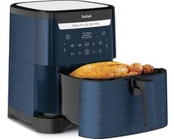 Tefal Easy Fry & Grill EY8014 XXL 6,5L - 2-in-1 Heteluchtfriteuse met Uitneembare Verdeler - Blauw Airfryer met 8 Automatische Kookprogramma's - Beste Grote Airfryer van Tefal - Digitaal Display - Extreem stil - Koken Zonder Olie - Anti Aanbaklaag — afbeelding 1