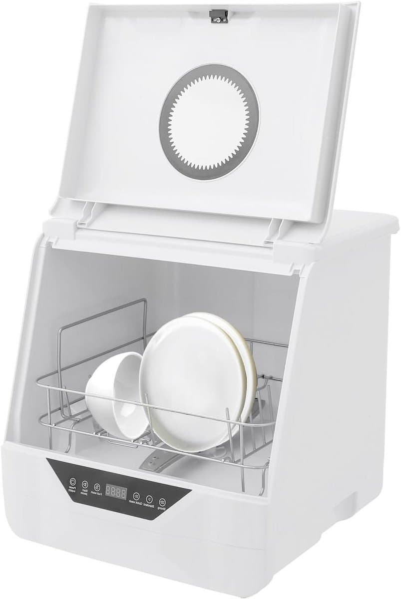 Compacte Vaatwasser - Mini Afwasser - Keuken Reiniging - 4 Wasprogramma's - 387 cm Breed - Wit — afbeelding 1