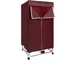 Wasdroger - Condensdroger - Kleding Drogen - Opvouwbaar Design - 70 x 50 x 150 cm - Wijnrood