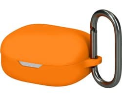 kwmobile cover voor oordopjes case - geschikt voor JBL Wave Flex / Wave Flex 2 - Trendy beschermhoes draadloze oordopjes in oranje