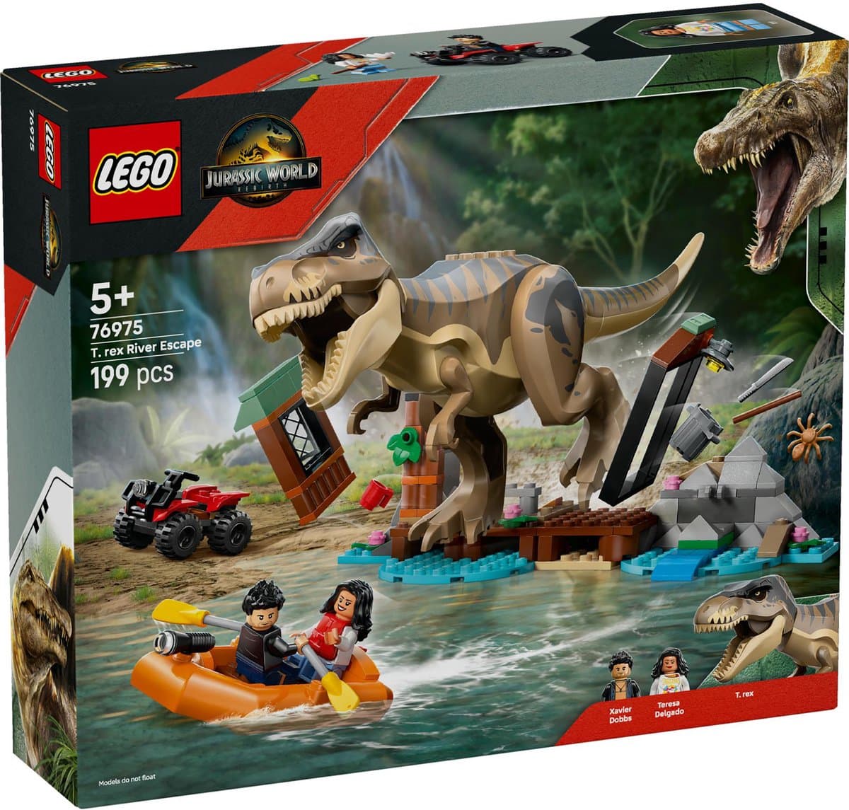 Lego Jurassic World 76975 T. Rex Rivierontsnapping Bouwstenen — afbeelding 1