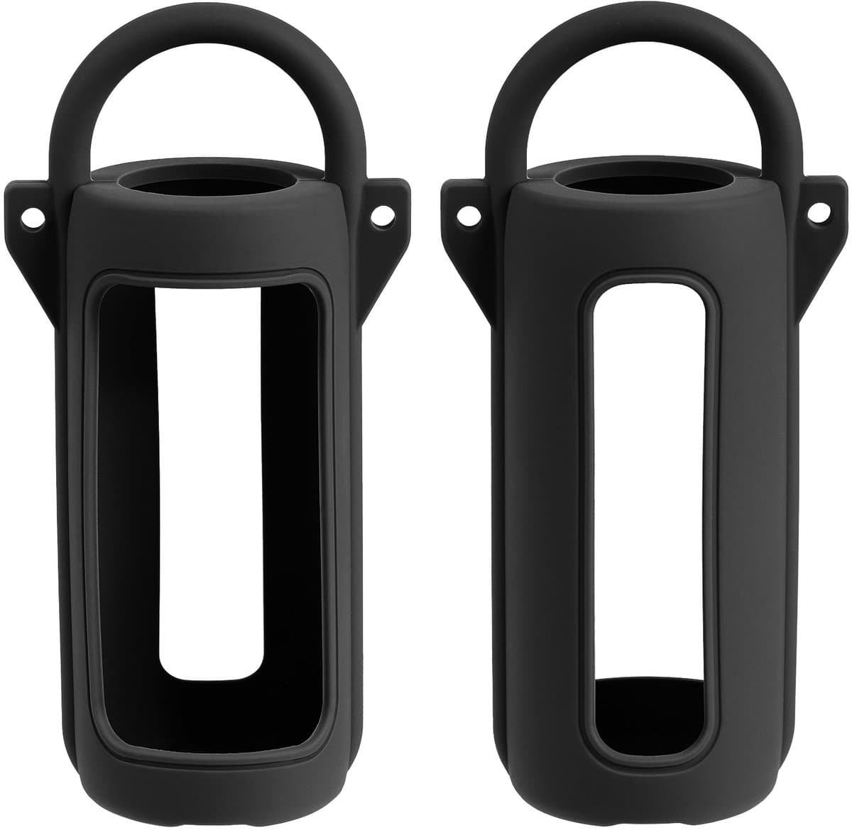 Beschermhoes geschikt voor JBL Grip Bluetooth Speaker - Met Draaghendel, Draagriem en Karabijnhaak - Meerdere Kleuren - Zwart - Schokbestendig - Krasbestendig - Siliconen - Hoesje - Case - Bescherming — afbeelding 1