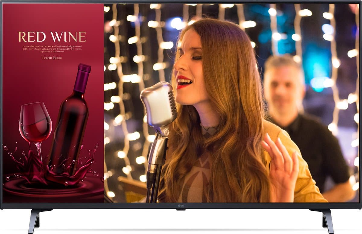 LG 43UN640S Digitale signage flatscreen 109,2 cm (43") LCD Wifi 300 cd/m² 4K Ultra HD Blauw WebOS — afbeelding 1