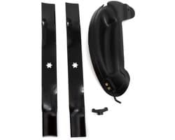 Mulchkit voor 46 Inch Grasmaaier – Mulchset – Mulchmessen – Gazononderhoud Kit – Maaierset – 2 Mulchmessen Inclusief Plug – 6-Punts Montagepatroon