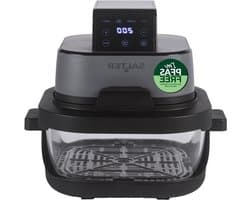 Draagbare Airfryer - Compacte Airfryer - Maaltijden voorbereiden - Verwisselbare schalen - 4 Liter - Grijs