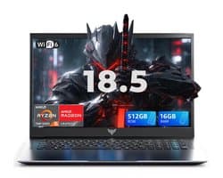 ACEMAGIC AX18Pro 18.5 inch Gaming Laptop - ΑΜD Ryzen 5 7430U Prozessor(tot 4,3 GHz) - 16GB DDR4 RAM 512GB SSD - Widows11 Pro - WIFI6 - Grijs