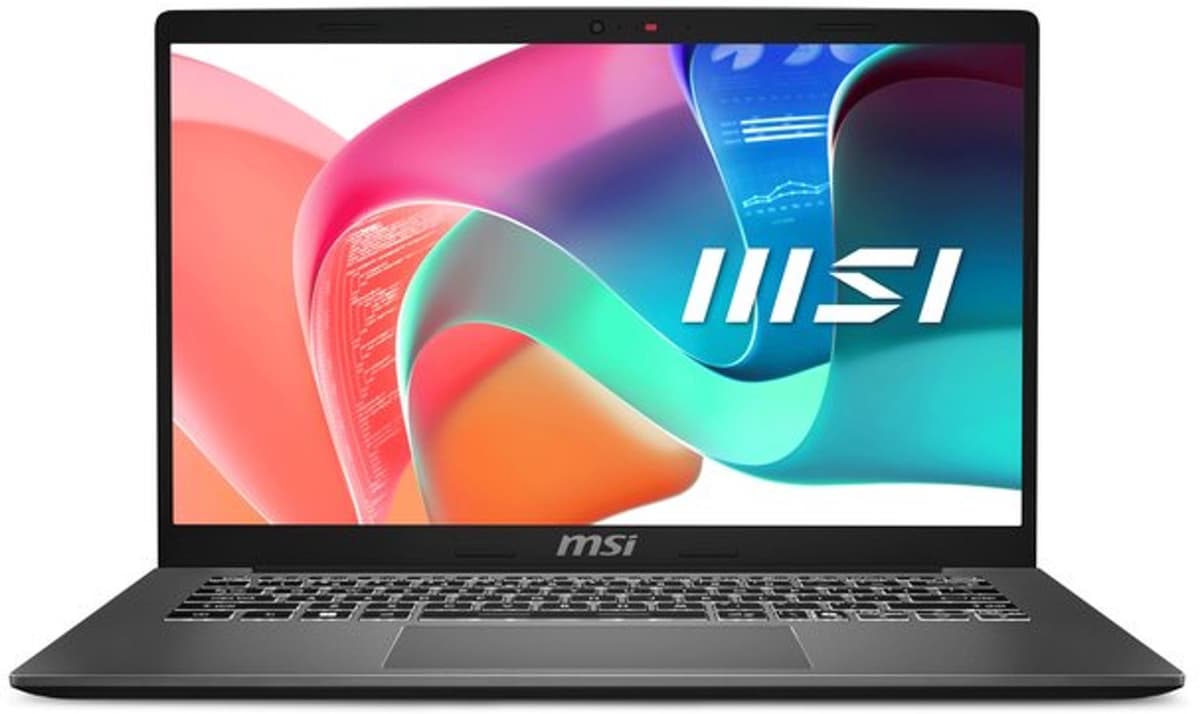 MSI Modern 14 F1MG-867NL Intel Core 7 150U Laptop 35,6 cm (14) Full HD 16 GB DDR4-SDRAM 512 GB SSD Wi-Fi 6E (802.11ax) Windows 11 Home Grijs — afbeelding 1