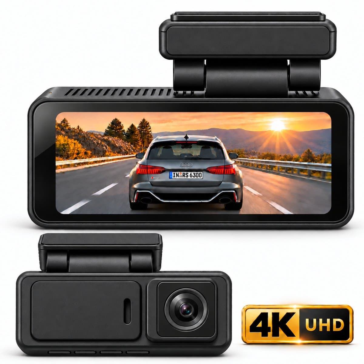 Nexeli NX-DC-8 Mini Dashcam – 64GB – 4K Ultra HD – WiFi – G-Sensor – Loop Recording – LCD Scherm – Dashcam voor Auto – Auto Camera — afbeelding 1