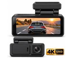 Nexeli NX-DC-8 Mini Dashcam – 64GB – 4K Ultra HD – WiFi – G-Sensor – Loop Recording – LCD Scherm – Dashcam voor Auto – Auto Camera