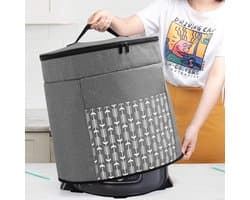 Multi Cooker afdekking voor multicooker, afdekhoes voor elektrische snelkookpan, beschermhoes voor slowcooker, accessoires, grijs met pijlpatroon