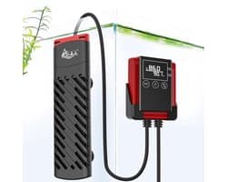 Aquariumverwarming, 100 W, PTC-verwarmingselement met thermostaat, instelbare temperatuur, aquariumverwarming met externe led-controller, display, aquariumverwarming voor 30-100 l