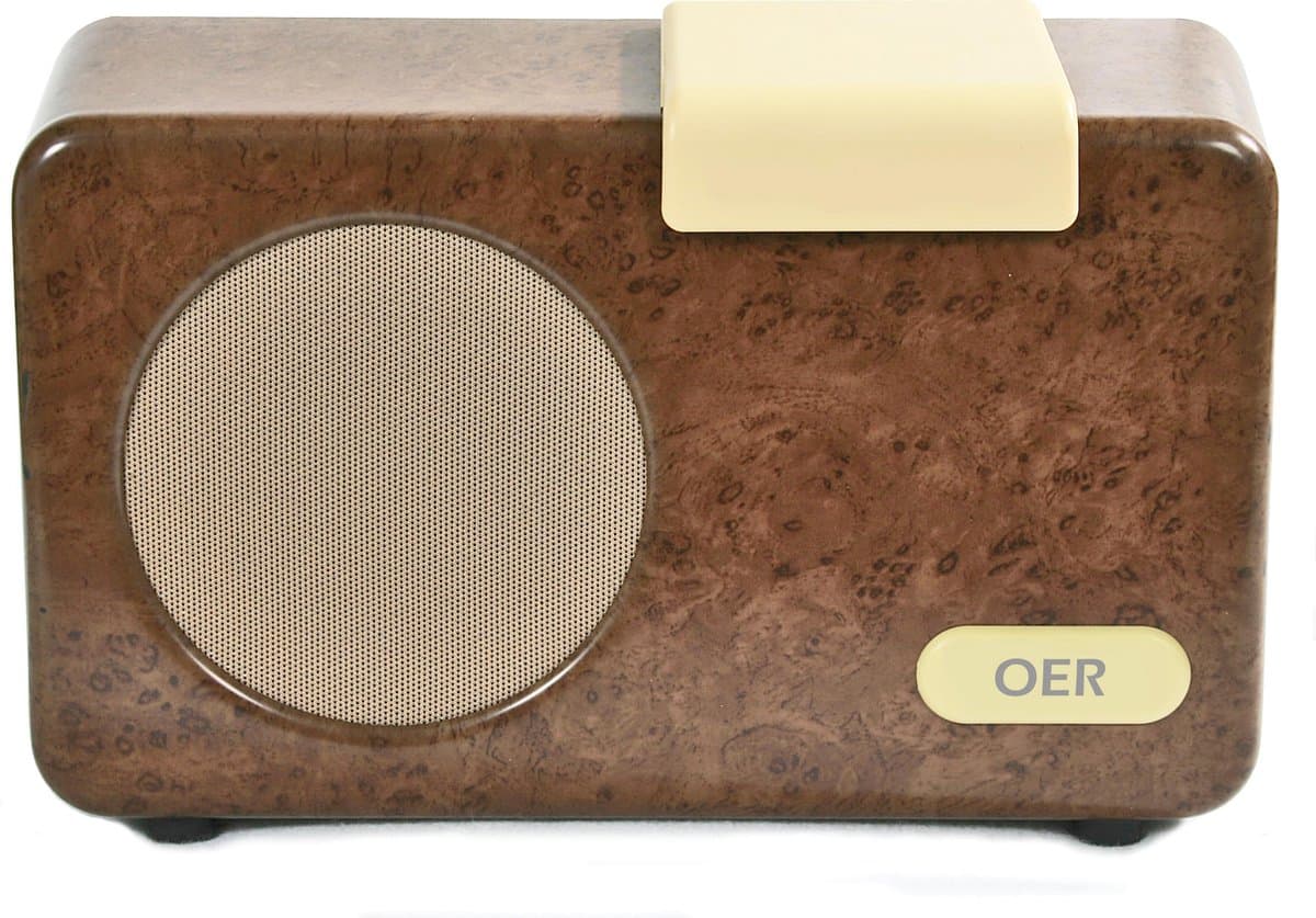 OER Muziekspeler - Simpele Bediening Met 1 Knop - Voor Senioren met Dementie - Dementie Hulpmiddel - Muziek en Dementie - 4GB Geheugen - Walnoot — afbeelding 1