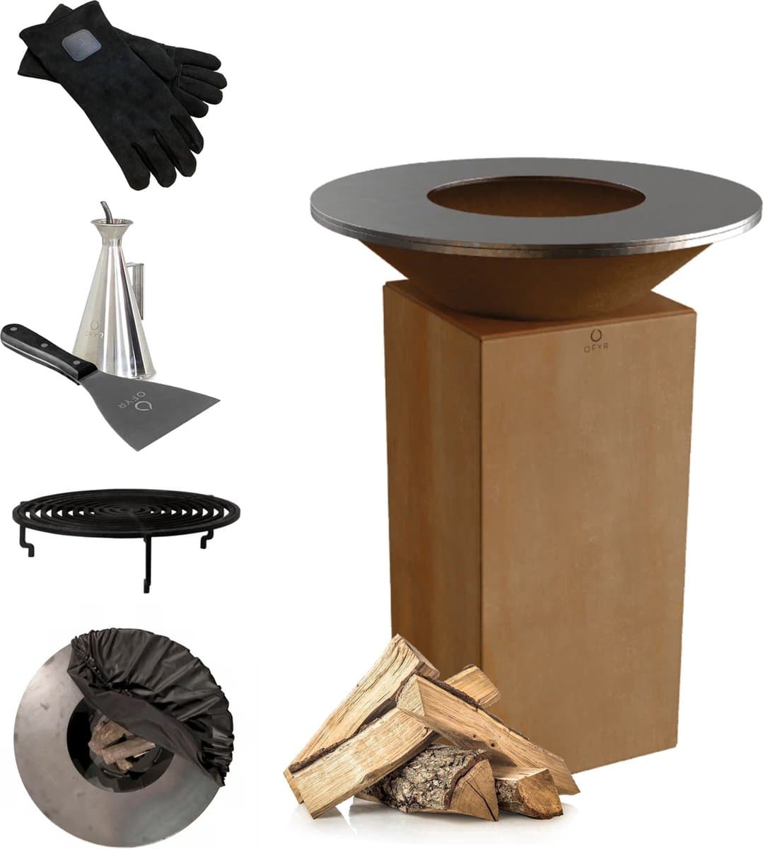 Ofyr 75 vuurschaal - grill - barbecue promopakket — afbeelding 1