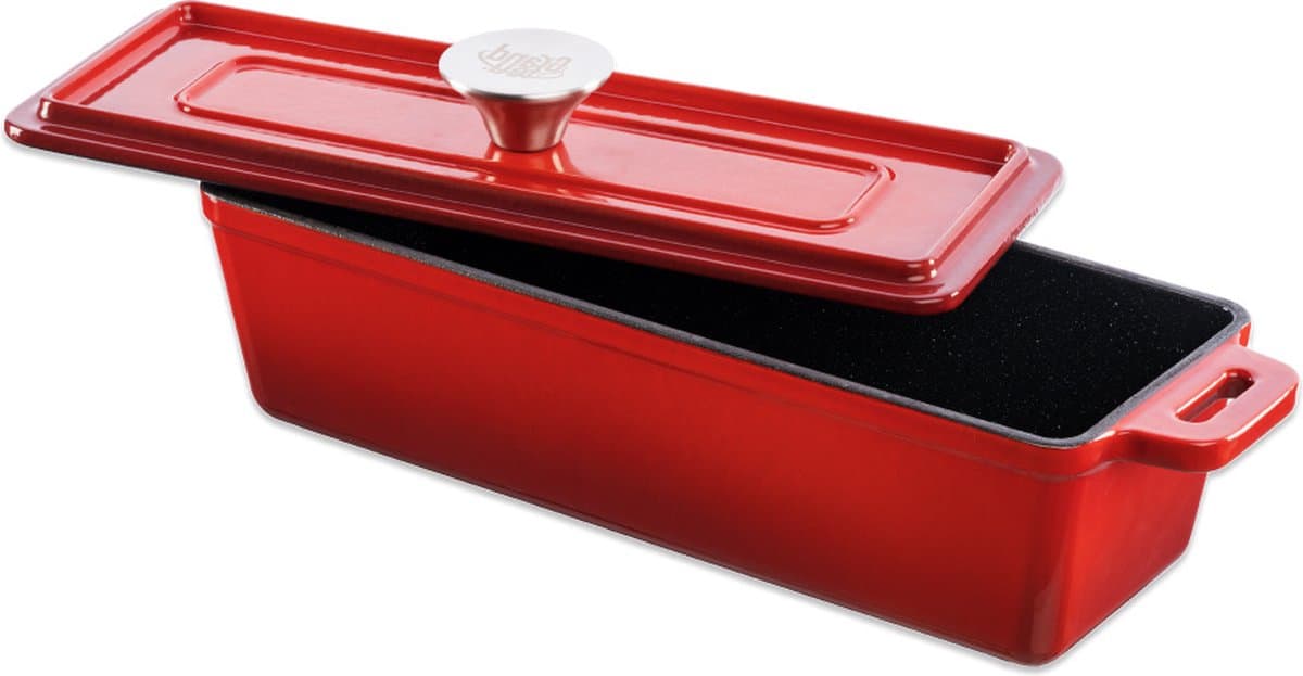 Grand Feu - Geëmailleerde gietijzeren bakvorm - 1,7 l - rood — afbeelding 1