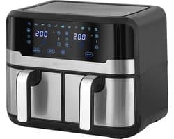 Heinrich's HFR 8214 - Dubbele airfryer - heteluchtfriteuse - 2 x 4.5 liter