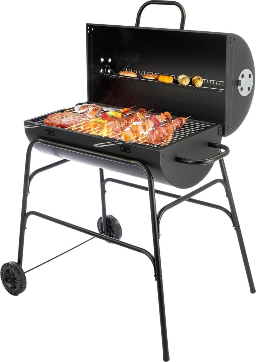 MaxxGarden Houtskoolbarbecue - Houtskoolbbq - cilindervorm - 90x90 cm — afbeelding 1